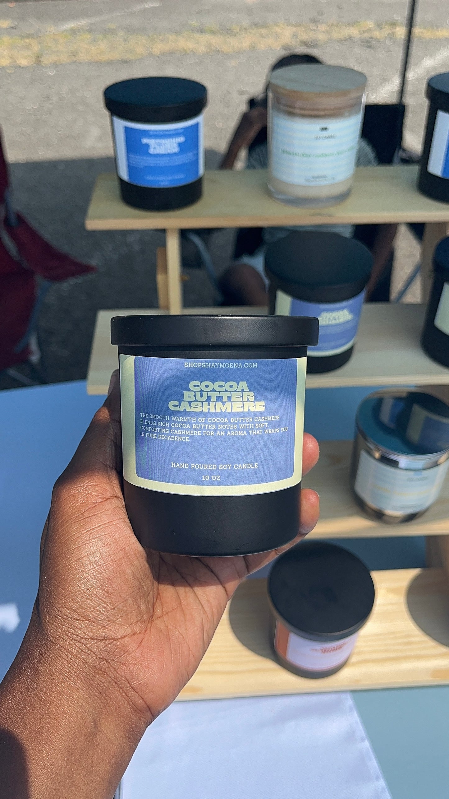 cocoa butter & cashmere soy candle
