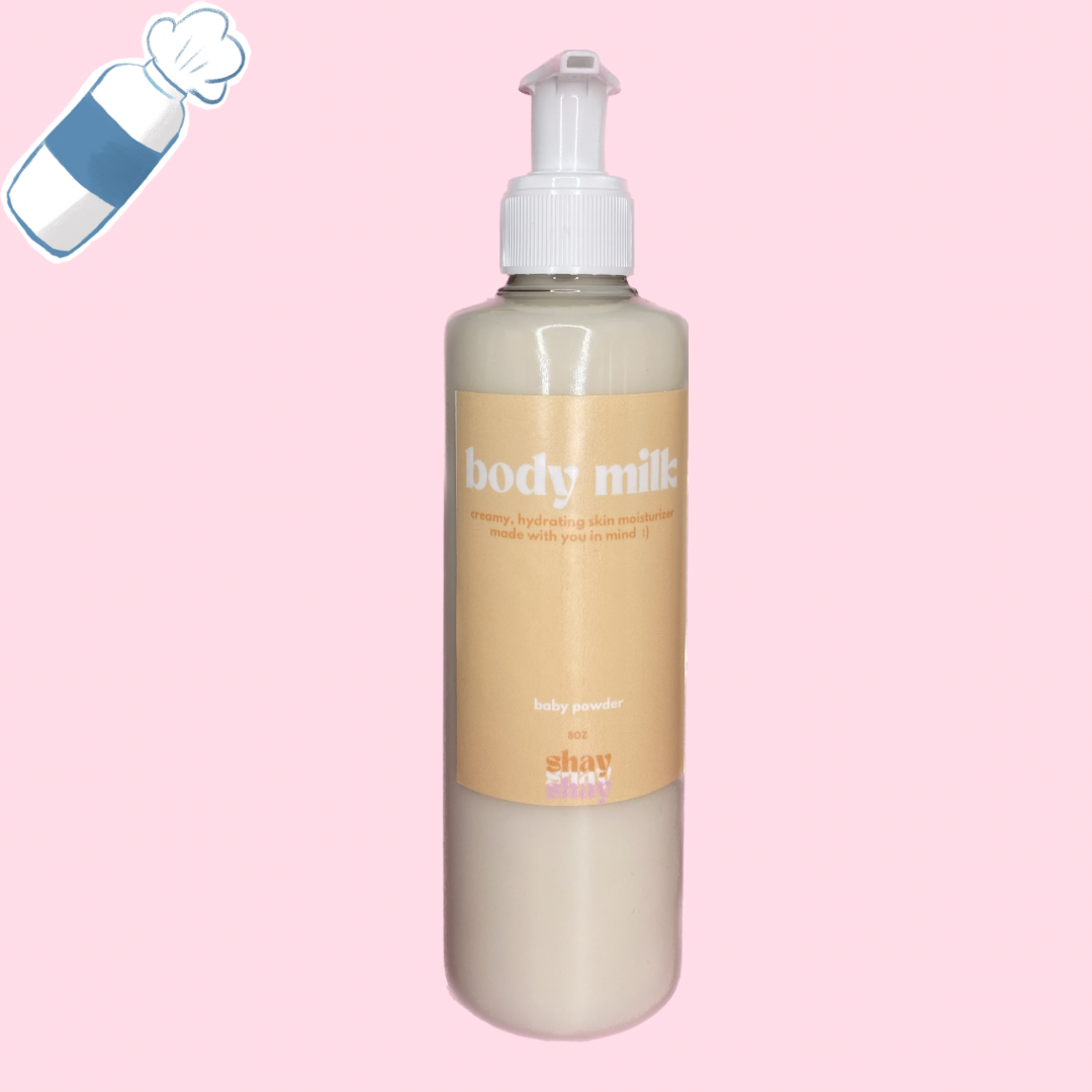 baby powder body milk