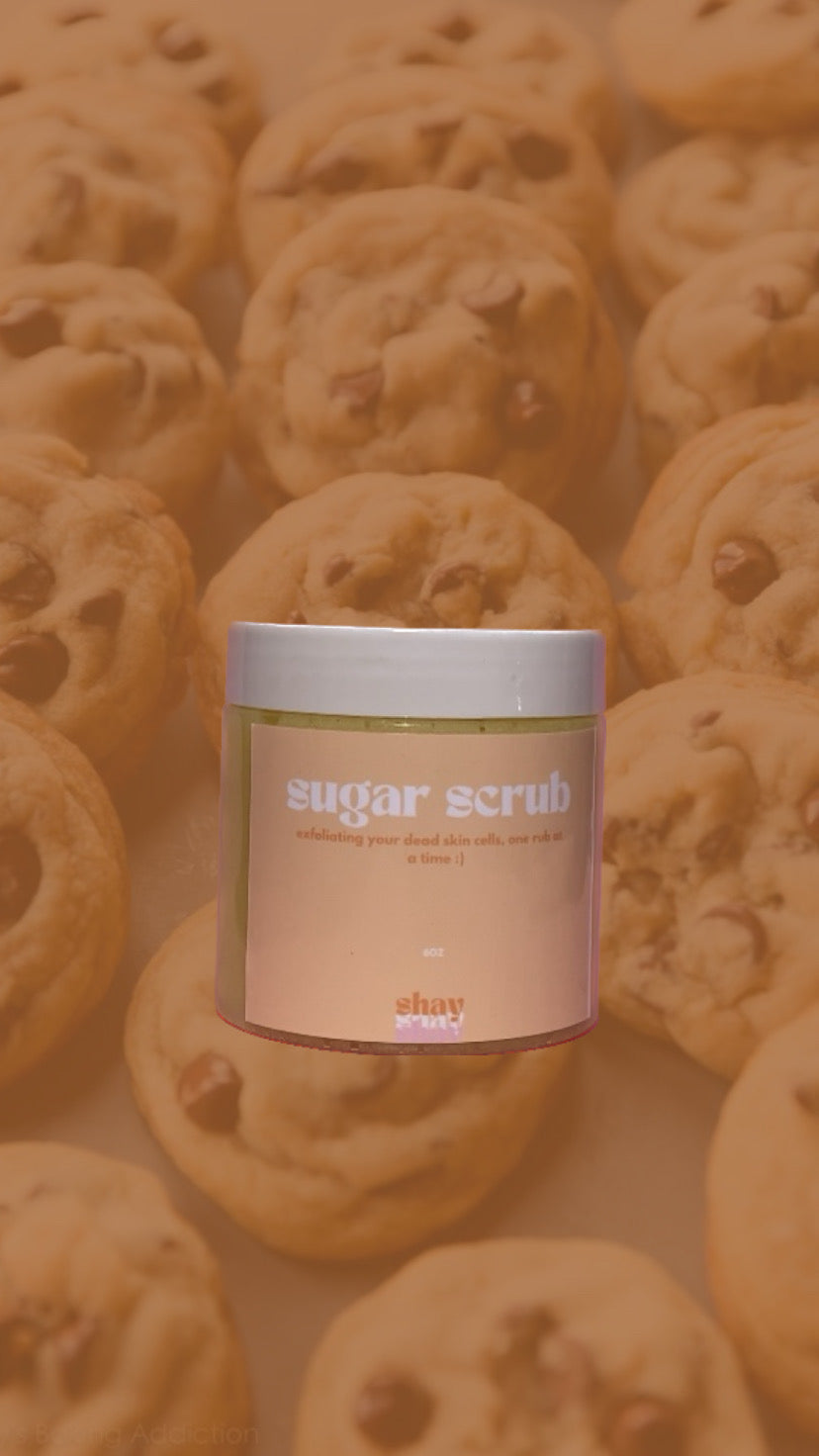 chocolate chip cookie dough sugar scrub