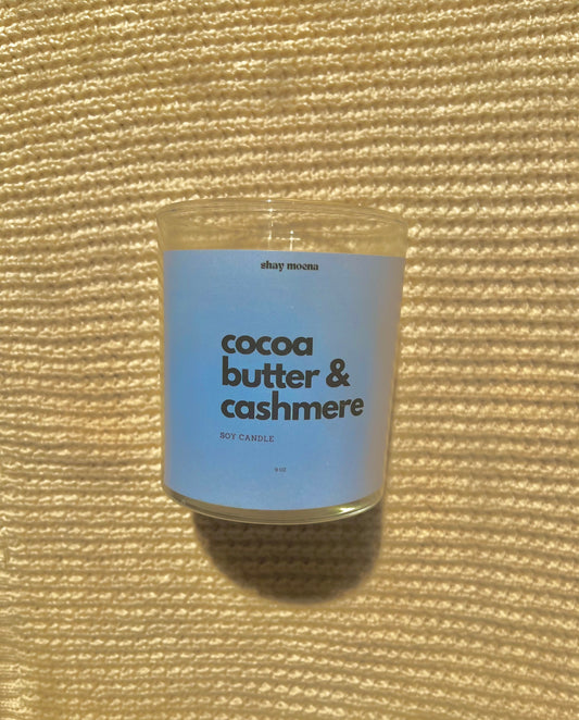 cocoa butter & cashmere soy candle