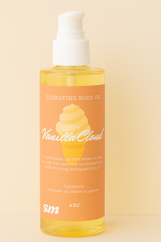 Cozy vanilla cloud body oil
