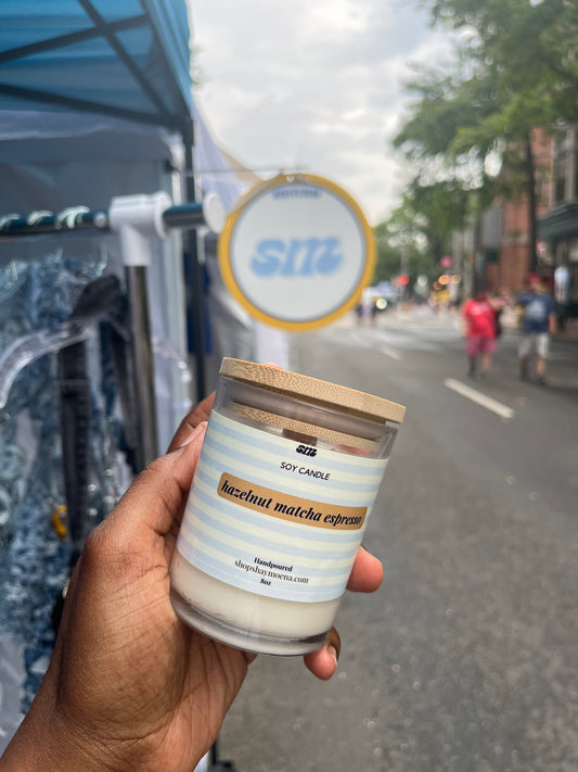 Hazelnut matcha espresso soy candle