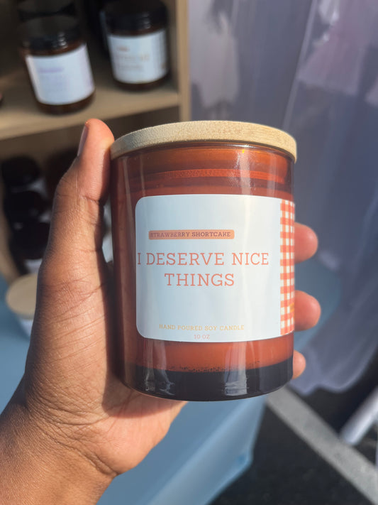 Strawberry shortcake soy candle