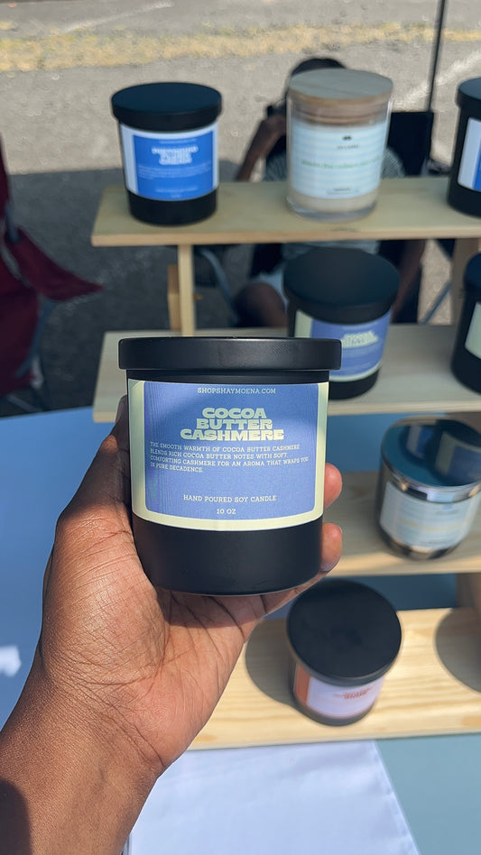 cocoa butter & cashmere soy candle