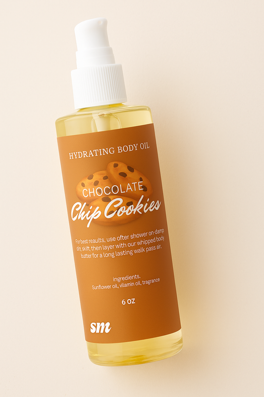 Chocolate chip cookies body oil