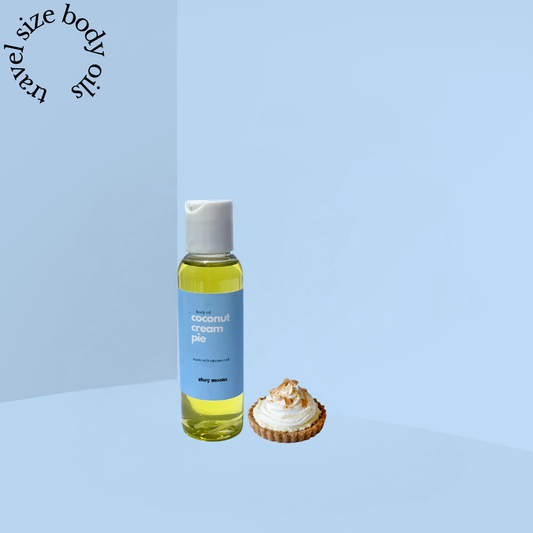 coconut cream pie body oil travel size