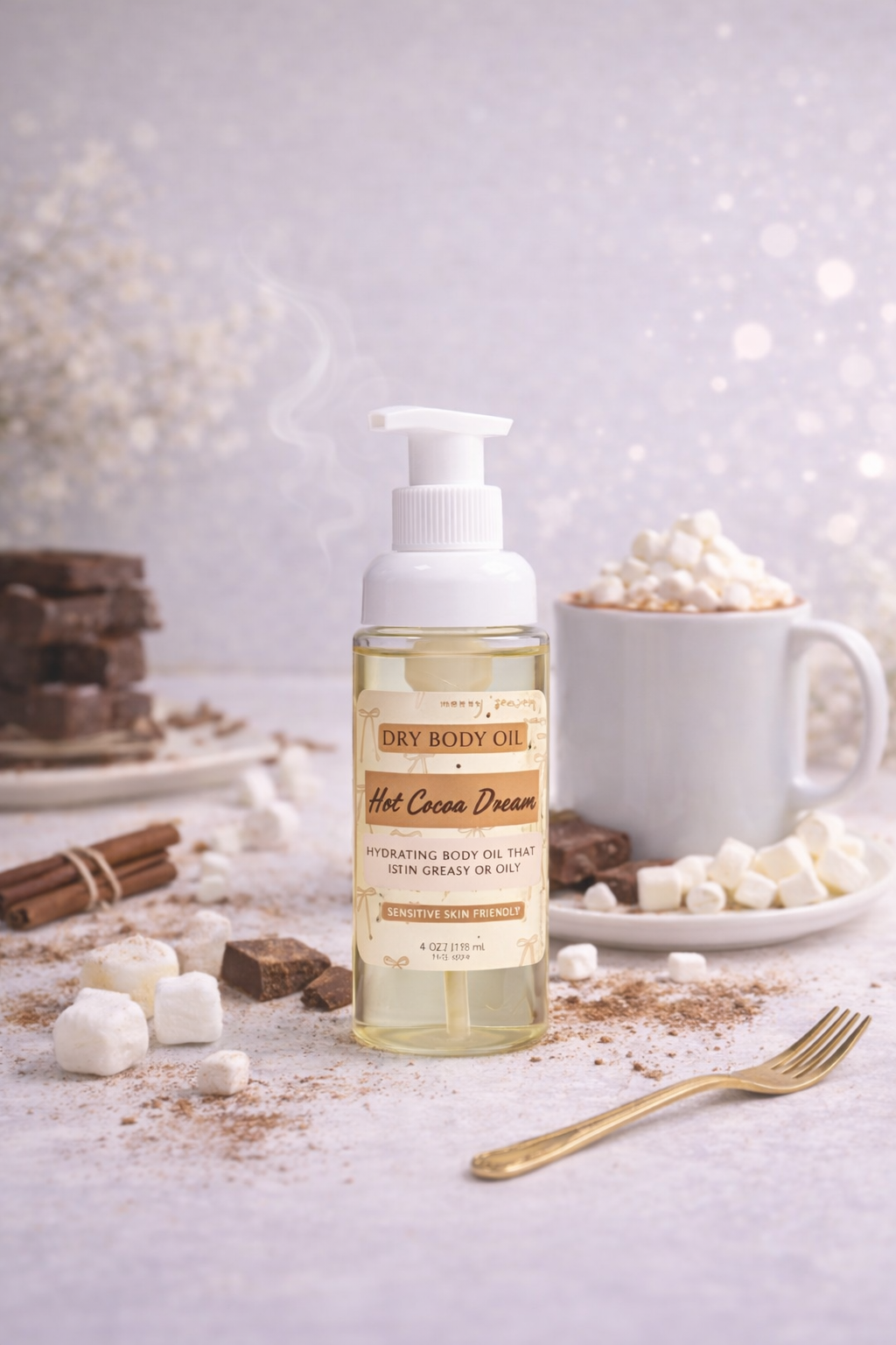 hot cocoa dreams body oil