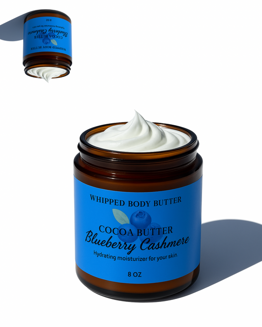 Cocoa butter blueberry cashmere body butter